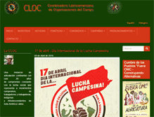 Tablet Screenshot of cloc-viacampesina.net
